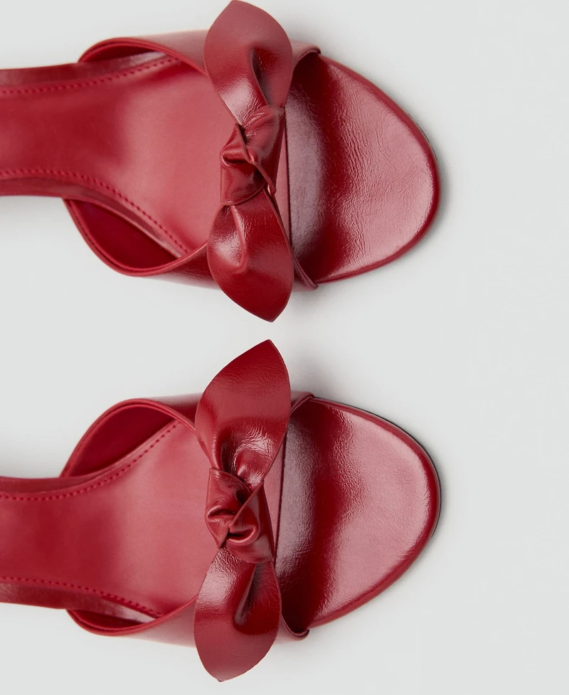 Mango Women's Bow Heel Sandals