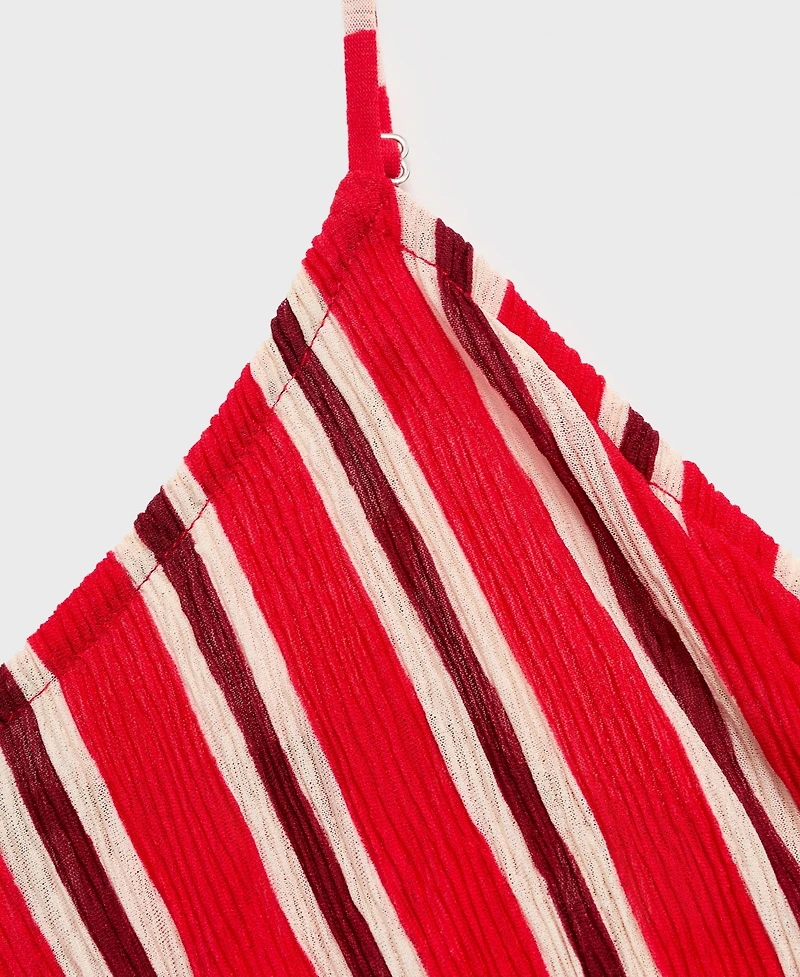 Mango Women's Striped Gathered Dress