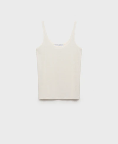 Mango Women's Strappy Linen Top