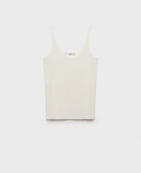 Mango Women's Strappy Linen Top