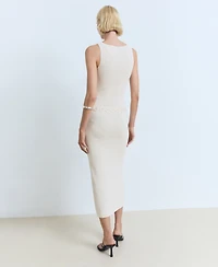 Mango Women's Belt Knit Dress