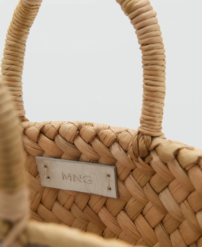 Mango Women's Sequined Mini-Basket Bag