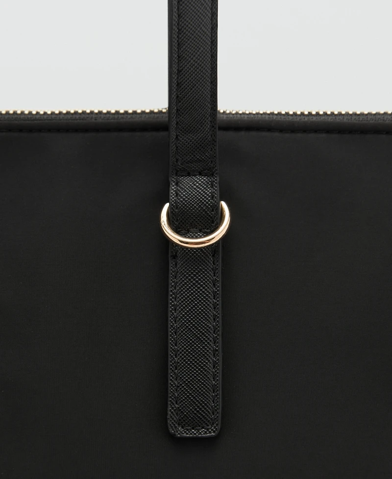 Mango Women's Nylon Shopper Bag