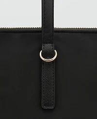 Mango Women's Nylon Shopper Bag
