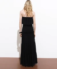 Mango Women's Ruffled Maxi Dress