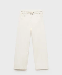 Mango Women's Double Belt Balloon Jeans