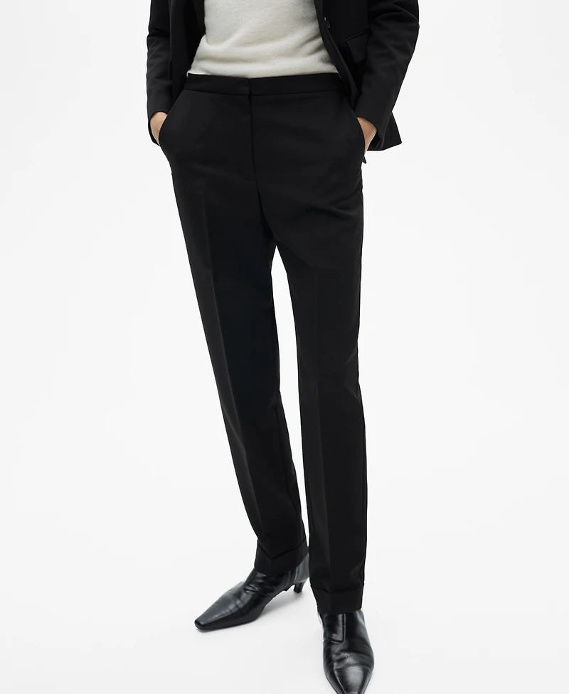 Mango Women's Straight Suit Pants