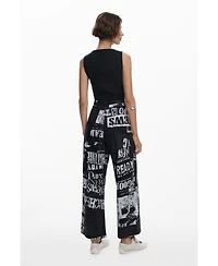 Desigual Women's Combined newspaper jumpsuit