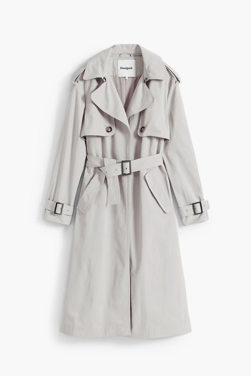 Desigual Women's Pleated back trench coat