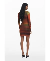 Desigual Women's Draped tulle short dress