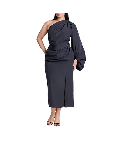 Eloquii Women's One Shoulder Dress