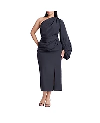 Eloquii Women's One Shoulder Dress