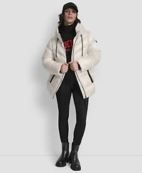 Dkny Women's Shine Hooded Puffer Coat