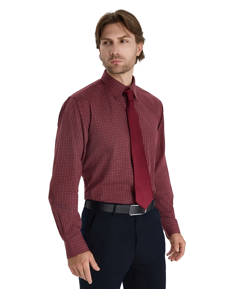 Club Room Men's Promo Regular Fit Micro Check Dress Shirt, Macy's Exclusive