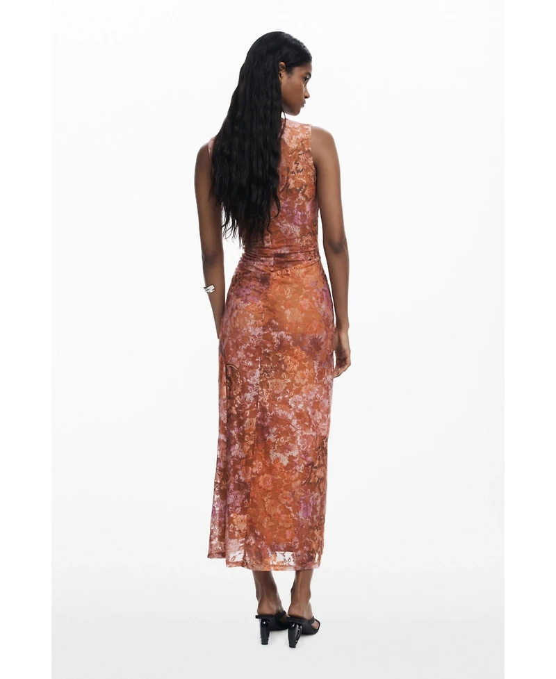 Desigual Women's Floral draped dress
