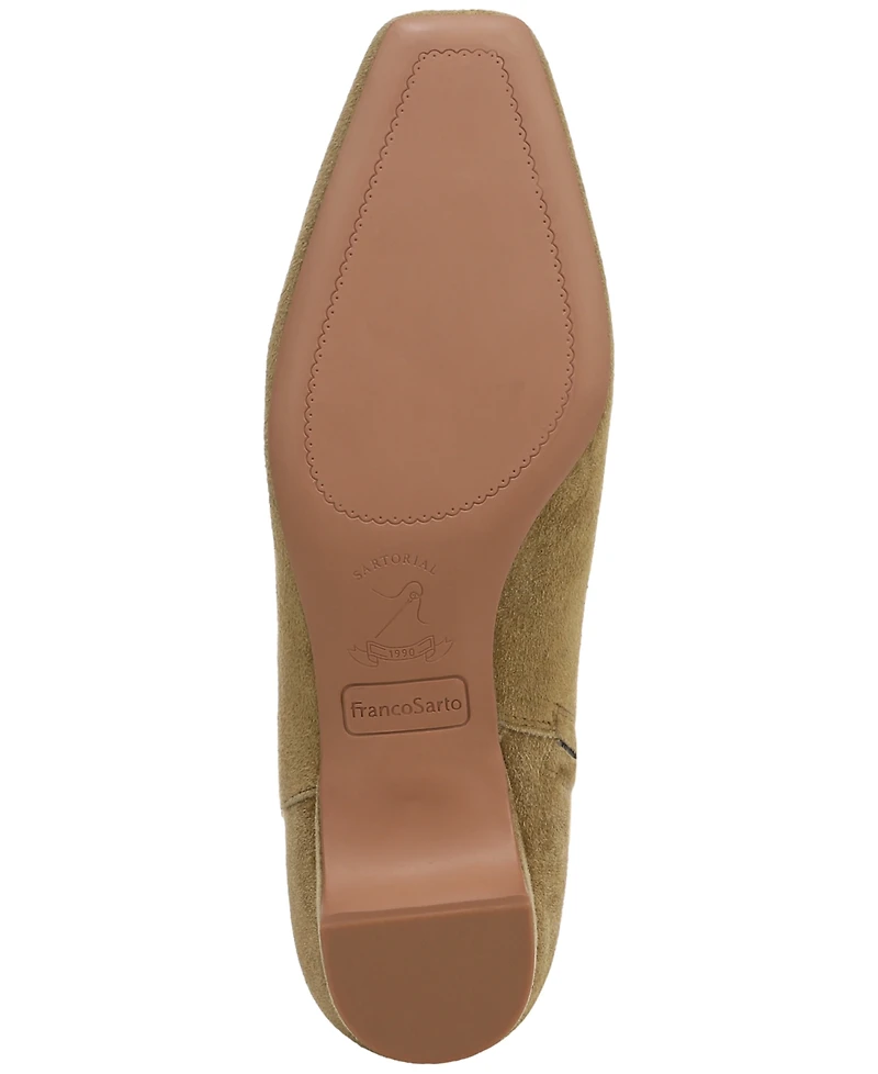 Franco Sarto Women's Luella Square Toe Zip Ankle Boots