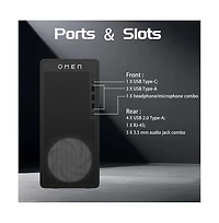 Hp Omen 16L Gaming Tower Desktop Intel Core i7 14700F 8GB Ram Nvidia GeForce Rtx 5060 Ti 512GB Ssd Storage Windows 11 Home - Black