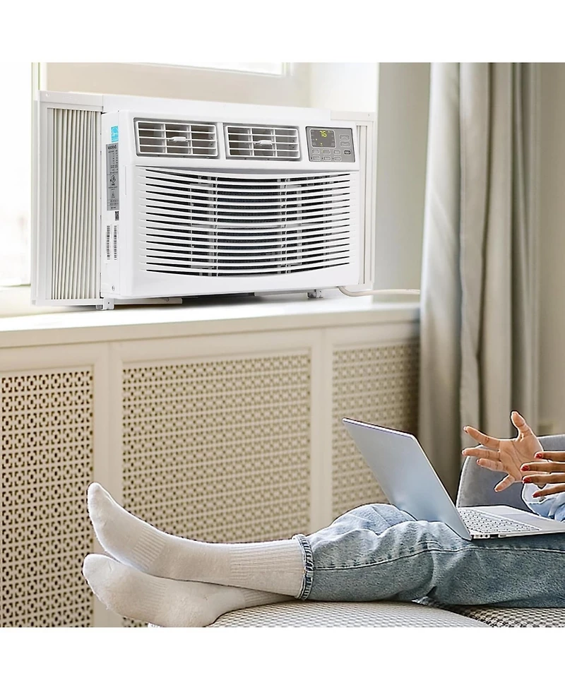 gaomon 8,000 Btu Window Ac - Quiet Performance, Dehumidify & Fan Modes, Remote Control Included, Easy Setup, Perfect for Home and Office