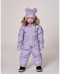 Deux par Baby Girl One-Piece Original Puffy Snowsuit Purple Gray - Baby|Toddler
