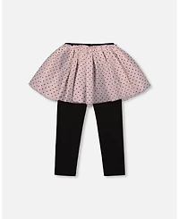 Deux par Baby Girl Leggings with Tulle Skirt