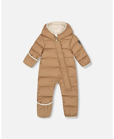 Deux par Baby Unisex One-Piece Cloud Compressible Snowsuit Designed for Car Seat Chanterelle