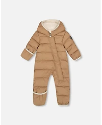 Deux par Baby Unisex One-Piece Cloud Compressible Snowsuit Designed for Car Seat Chanterelle