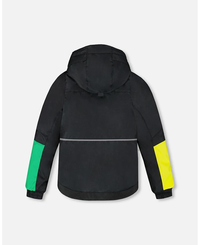 Deux par Boy Two-Piece Play Snowsuit Smiley Face