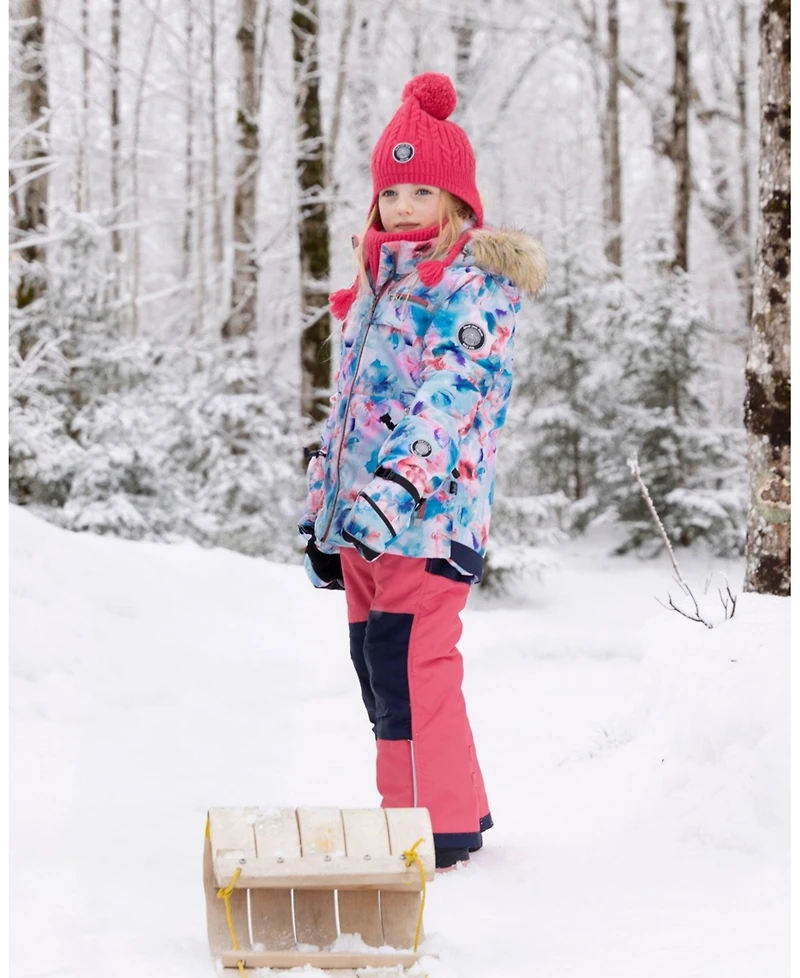 Deux par Girl Two-Piece Play Snowsuit with Printed Jacket Flash Floral - Toddler|Child