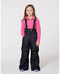 Deux par Kids Unisex Solid Play Snow Pants Black - Child