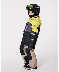 Deux par Boy Two-Piece Teknik Snowsuit Colorblocked Light Khaki Green - Toddler|Child