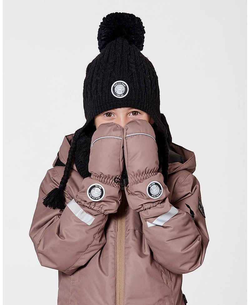 Deux par Deux Baby Boy Winter Mittens Play Taupe - Baby