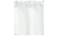 Kate Aurora Luxurious Solid Colored Scalloped Rod Pocket Window Valance With Crystal Beaded Trim