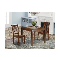 East West Furniture Dining Room Set Mahogany