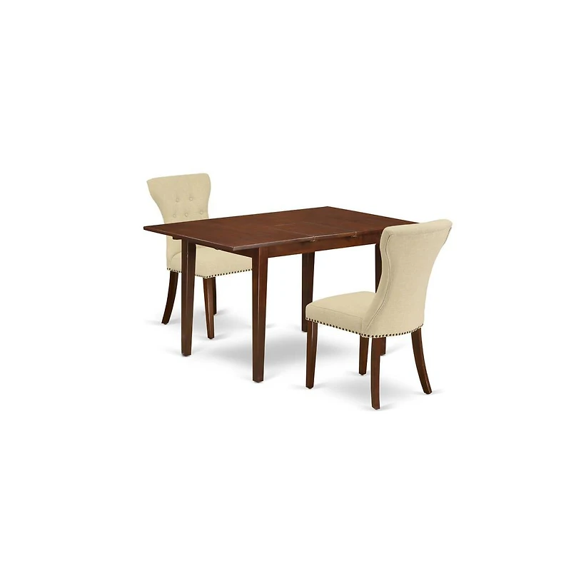 East West Furniture Dining Room Set Mahogany