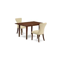 East West Furniture Dining Room Set Mahogany