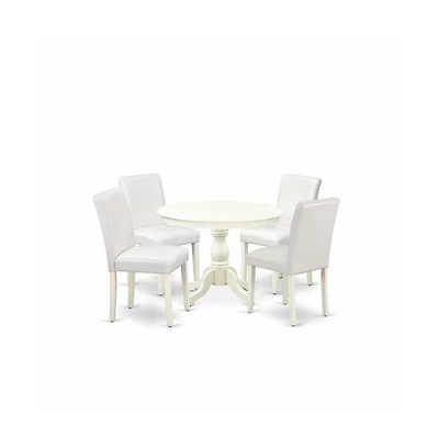 East West Furniture 5 Piece Dining Table Set
