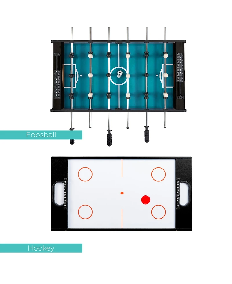 Best Choice Products 4-in-1 Multi Game Table, Childrens Arcade Set w/ Pool Billiards, Air Hockey