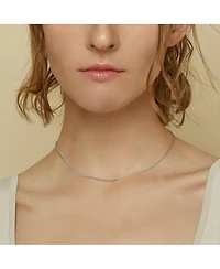 Sterling Silver 18k Gold Plated Leena Necklace, Dainty