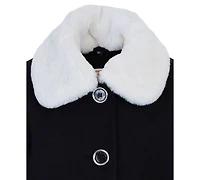Michael Kors Big Girls Faux Wool Collar Jacket