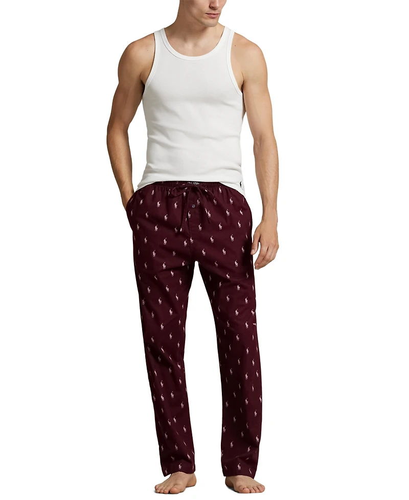 Polo Ralph Lauren Men's Flannel Printed Drawstring Pajama Pants