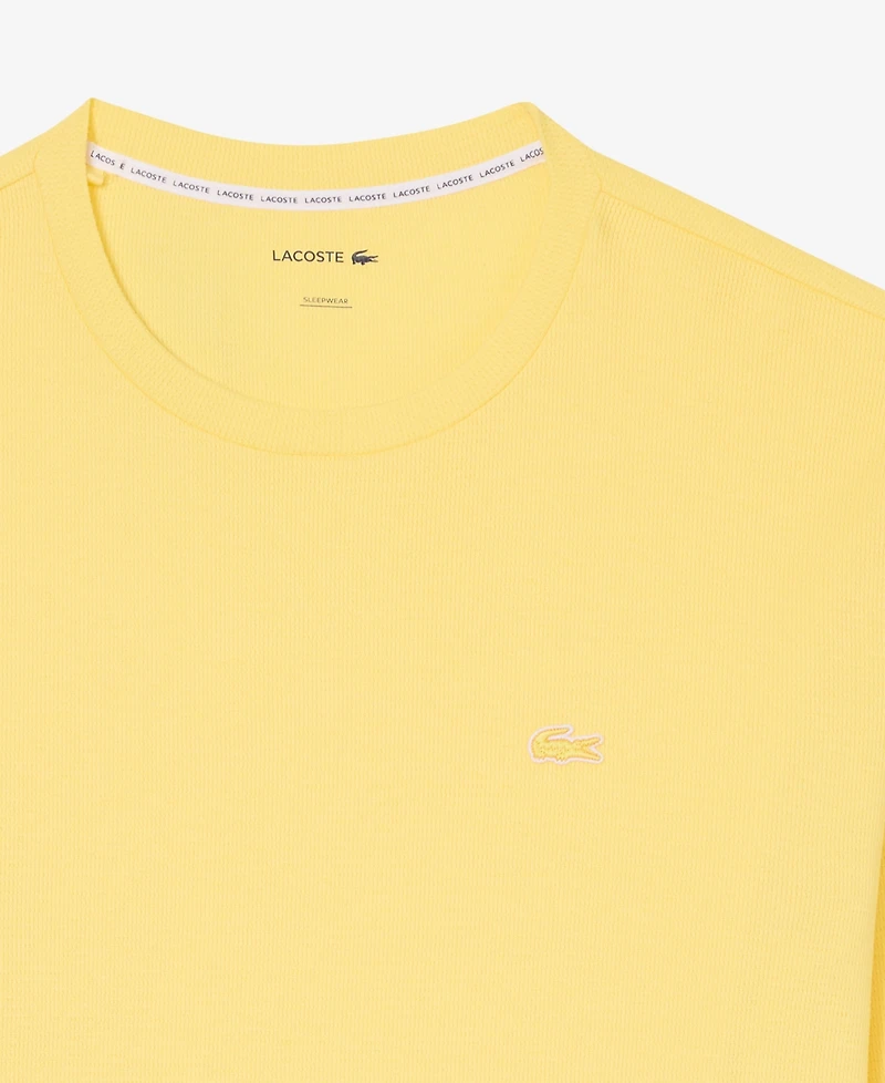 Lacoste Men's Waffle-Knit Thermal Sleep Shirt