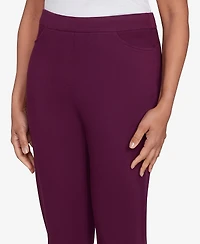 Alfred Dunner Petite Urban Legend Fitted Twill Short Length Pants