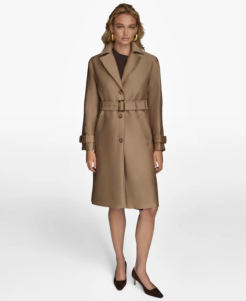 Donna Karan New York Women's Single-Breasted Belted Trench Coat