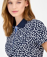 Nautica Jeans Women's Snow Dot Polo Shirt