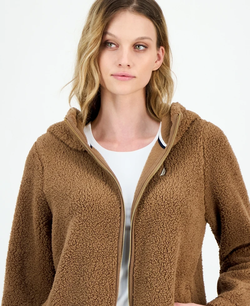 Nautica Jeans Women's Zippered Fleece Jacket