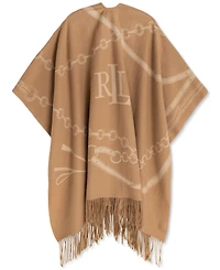 Lauren Ralph Lauren Equestrian Jacquard Oversized Ruana