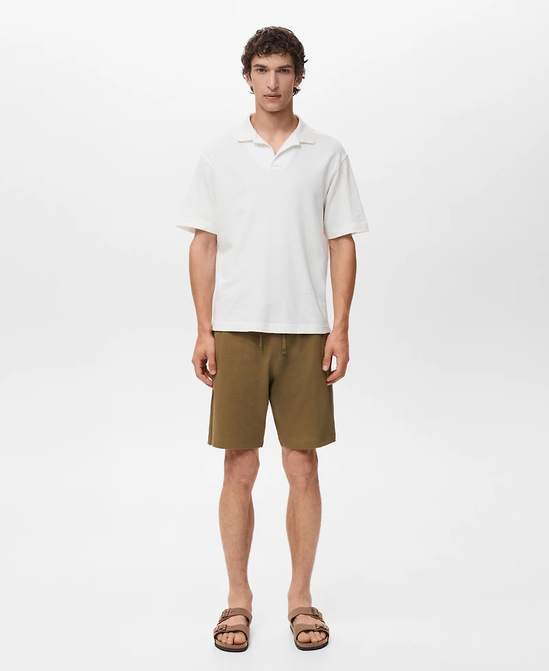 Mango Men's Cotton 8" Bermuda Shorts