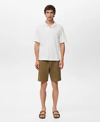 Mango Men's Cotton 8" Bermuda Shorts