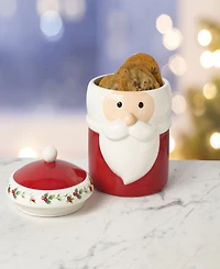 Winterberry Santa Lidded Canister
