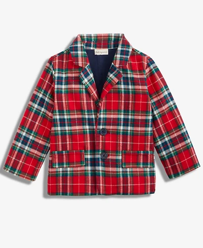 First Impressions Baby Boys North Pole Cotton Flannel Blazer, Macy's Exclusive